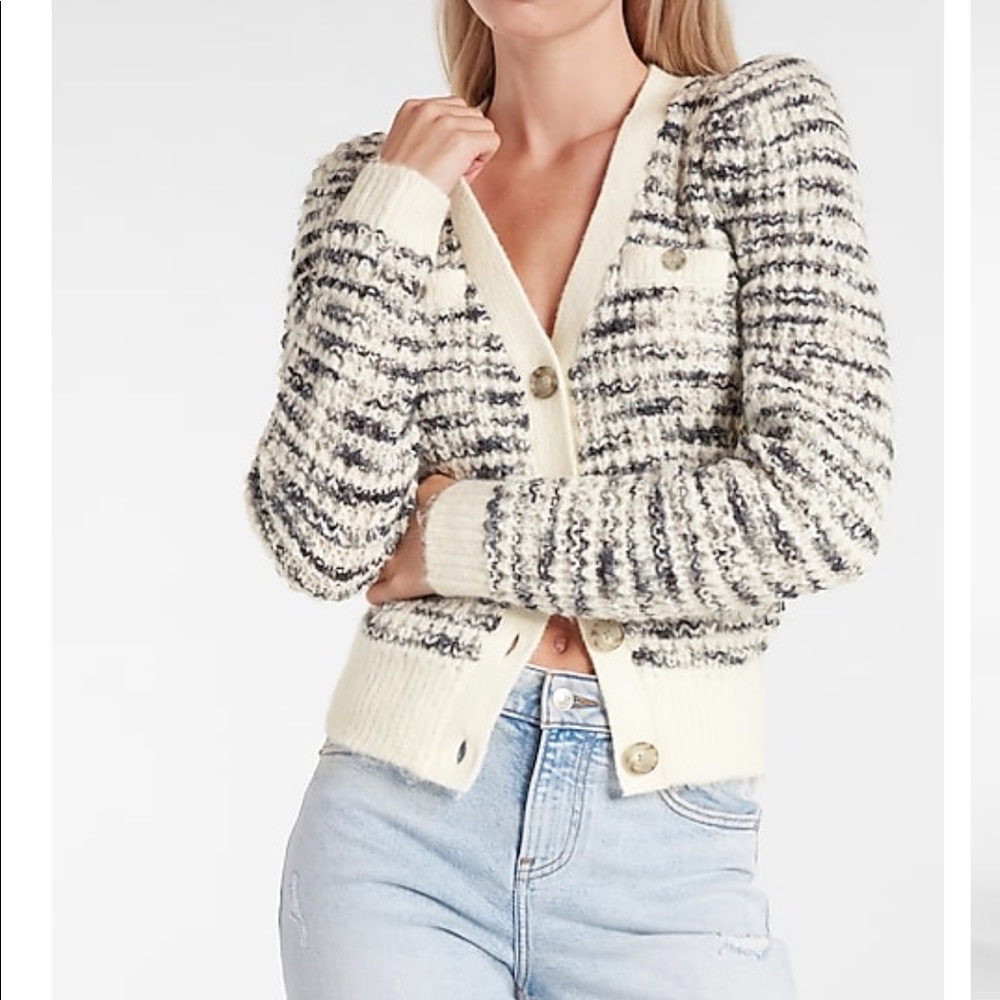 NWT Express space dye button-up cardigan